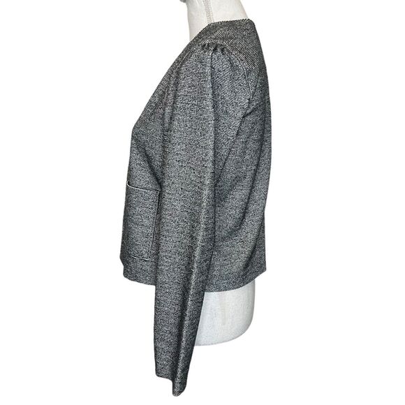 J.Crew NWT 365 Boucle Tweed Cropped Blazer Jacket Gray Women’s Size Small - Picture 3 of 11